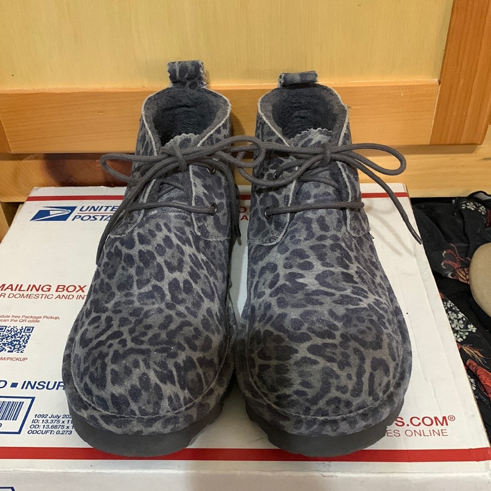 Leopard Suede Bearpaws